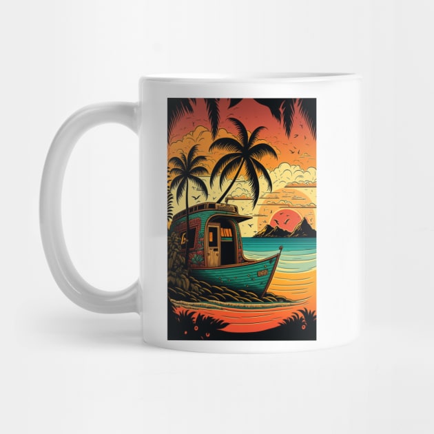 Escape to Fiji's Coral Reef Beach Cabanas by Darksavage